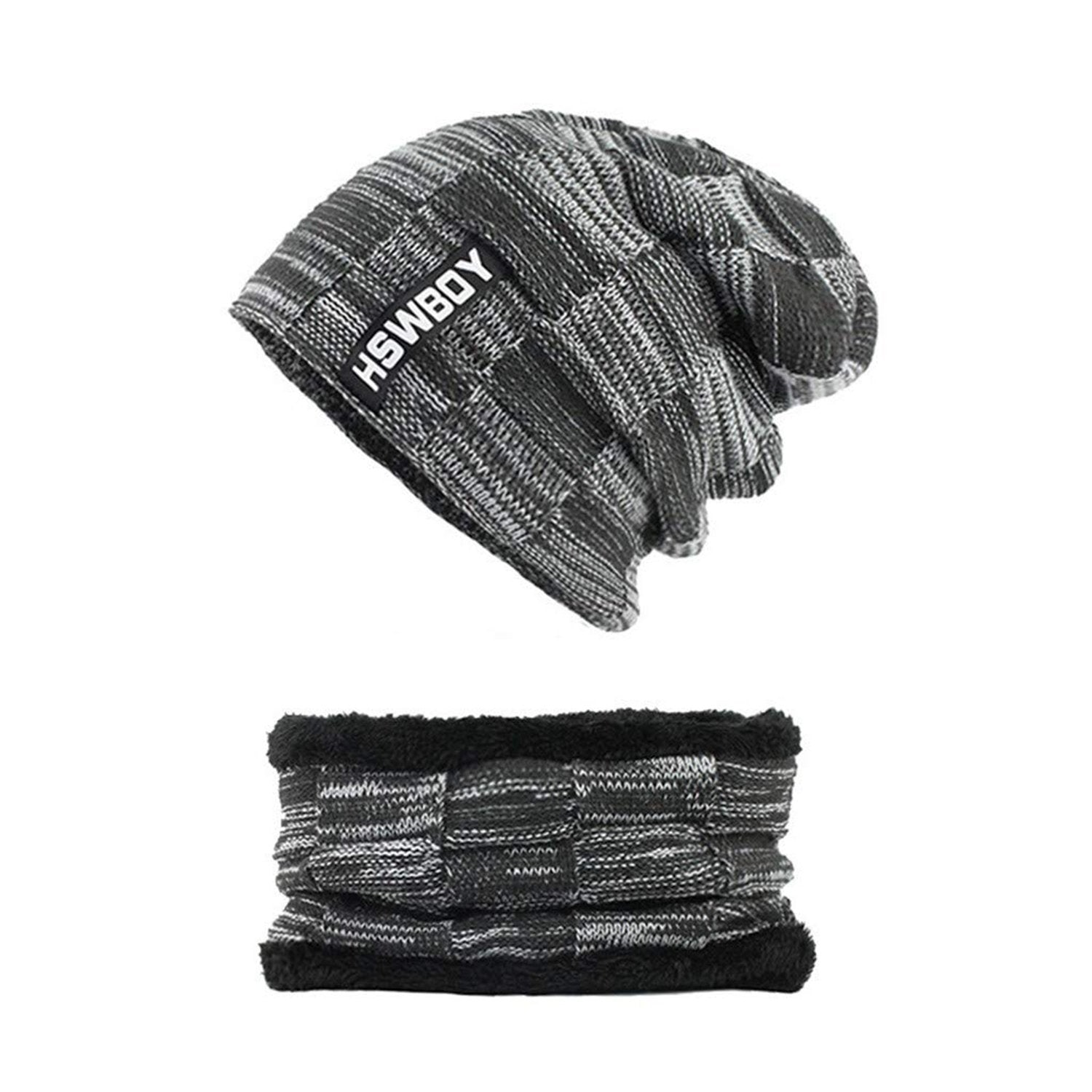 Ultra Soft Unisex Woolen Beanie Cap Plus Muffler Scarf Your Brand