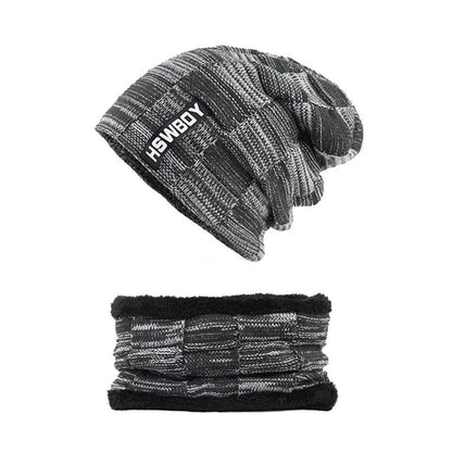 Ultra Soft Unisex Woolen Beanie Cap Plus Muffler Scarf Your Brand