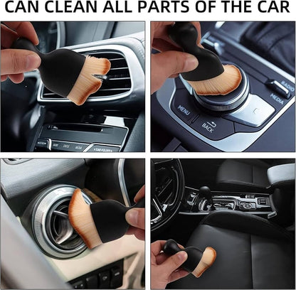 Car Safety & Cleaning Combo | Blind Spot Mirror, Interior Brush & Wiper Detergent shopbyte