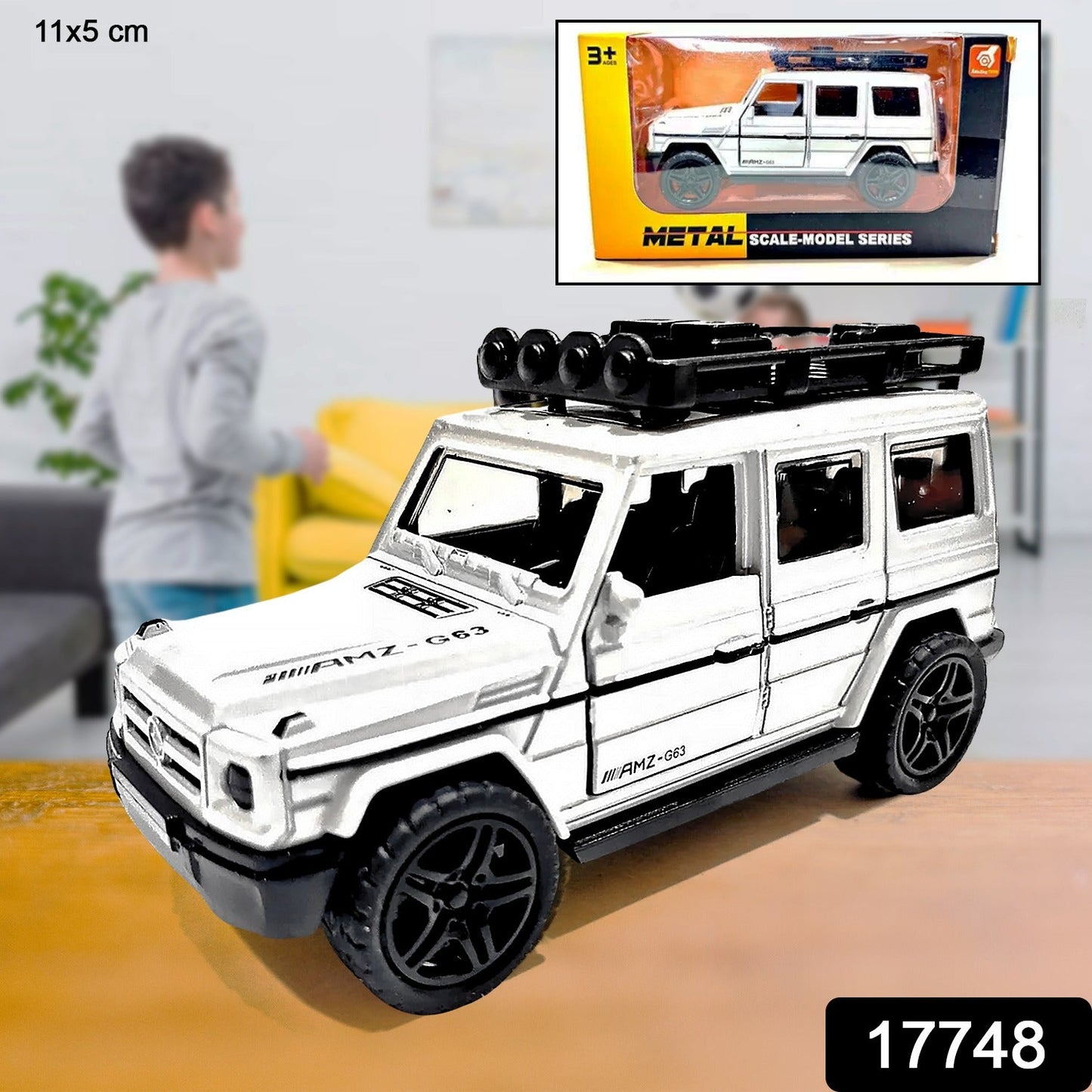 Alloy Metal Pull Back Die-cast Car, Jeep Model Car Off Road Die cast Metal Pullback Toy car with Doors Open Boys Gifts Toys for Kids Age 3+ Years (Pack of 1) Your Brand