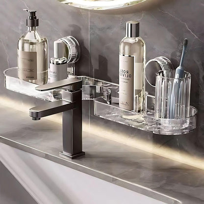 Universal Faucet Suction Shelf (Punch-Free)