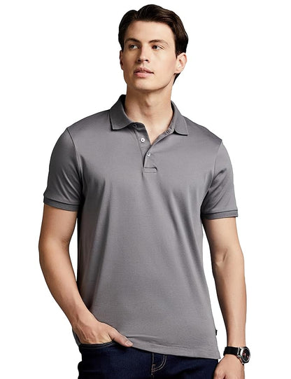Cotton Blend Polo Neck Solid T-Shirt (Pack of 3) shopbyte