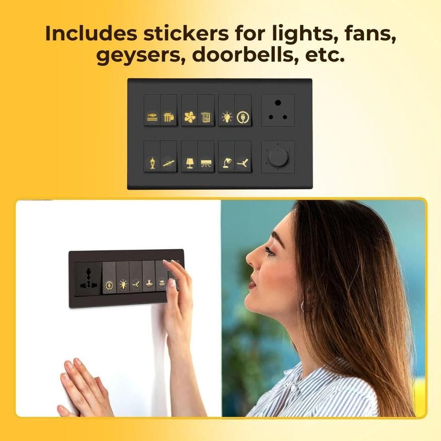 Gold Switch Stickers shopbyte-in