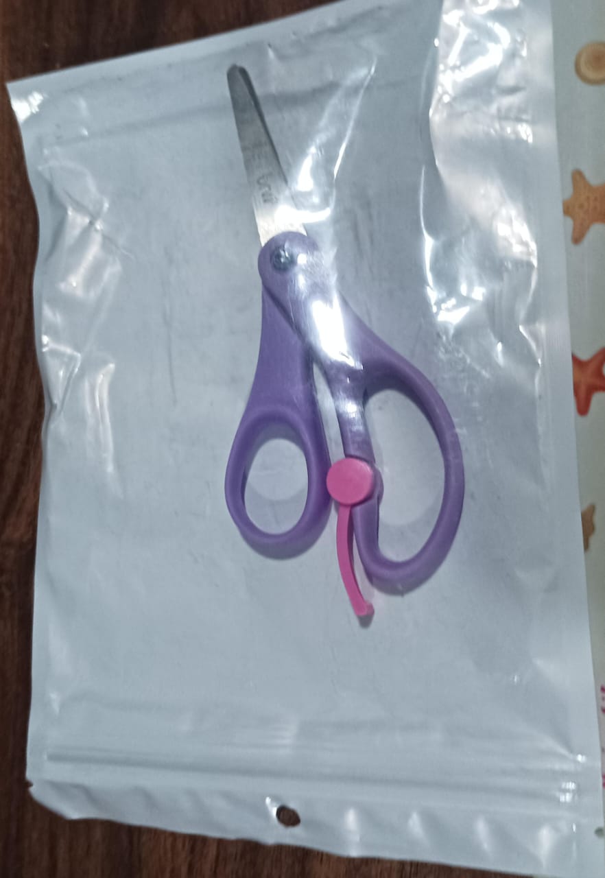 Multipurpose Scissors | Comfort Grip Handle And Stainless Steel Blades (1 Pc / Mix Color & Design) Your Brand