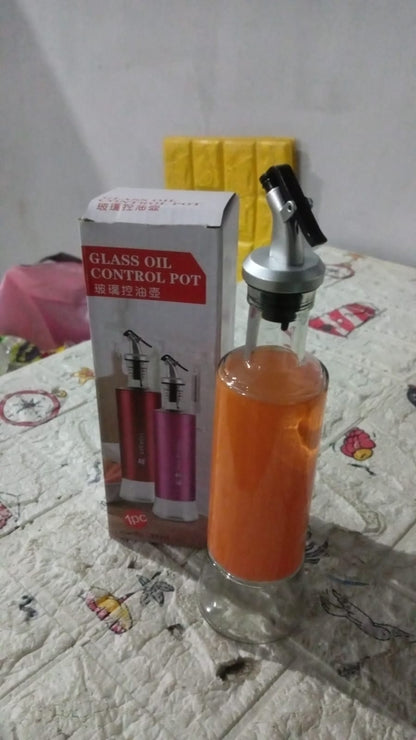 Olive Oil Dispenser – Leakproof Glass Bottle with Non-Drip Spout (300 ML)