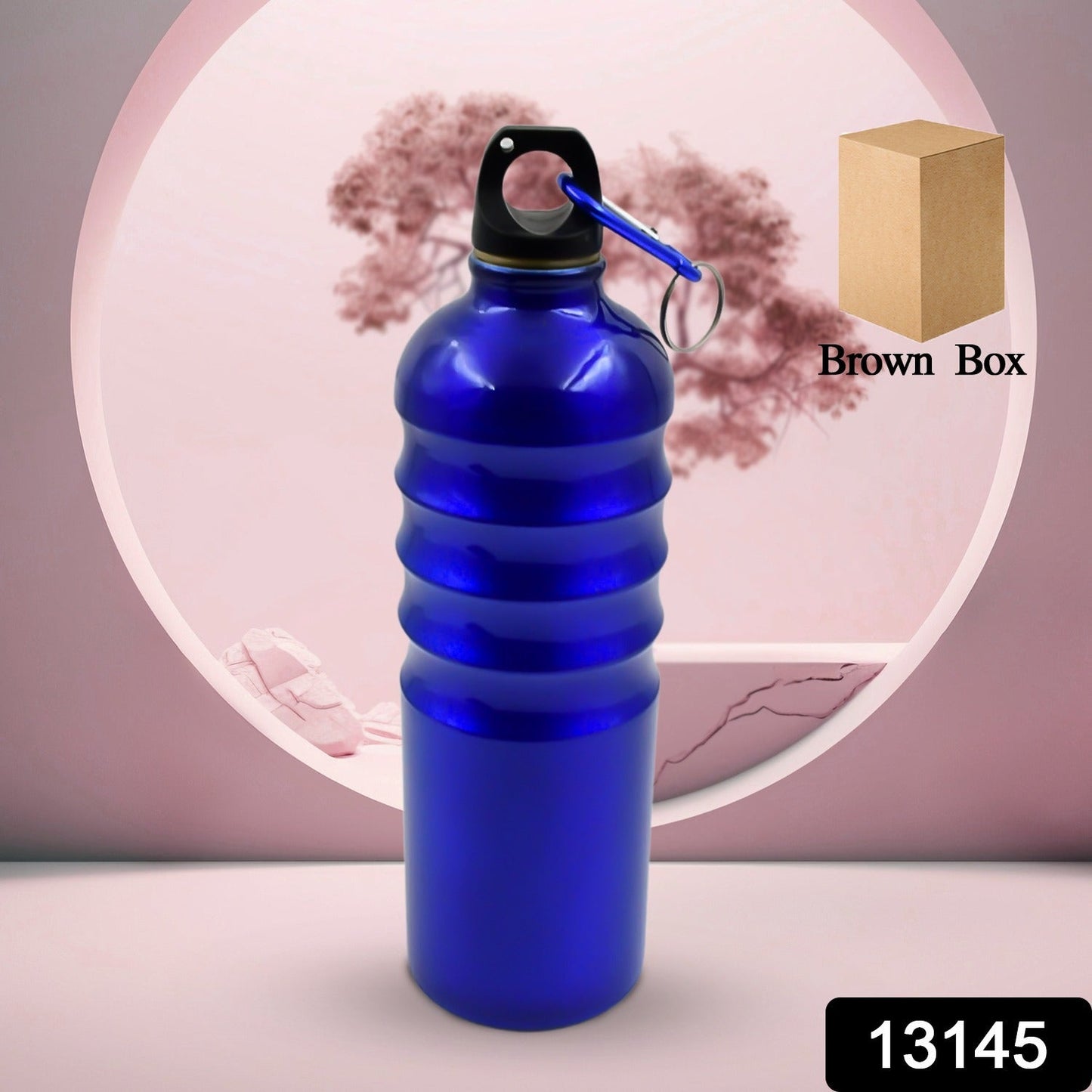 Aluminium Sports Water Bottle, 1 Pc (Capacity 500 ML Approx) Your Brand