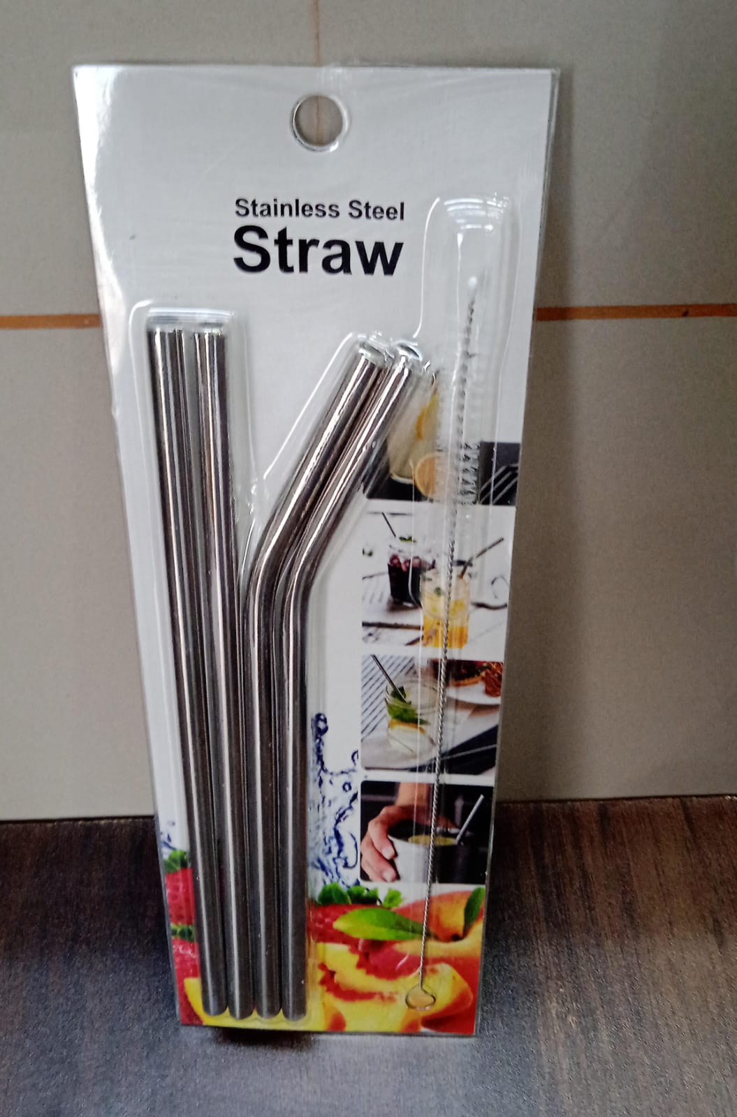 Reusable Stainless Steel Straw with cleaning Brush Long Drinking Straws for Coffee Tumbler Travel Mug Cup, Dishwasher Safe for Toddlers & Kids (5 Pcs Set) Your Brand