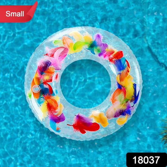 Swim Ring, For children, Conveniently Portable, Feathers, Swimming Ring, For Water Play, For Beaches, Swimming, Summer Vacation (1 Pc) Your Brand
