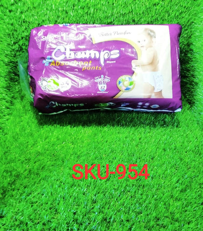 Premium Champs High Absorbent Pant Style Diaper Small, Medium and Large Size Diaper Your Brand