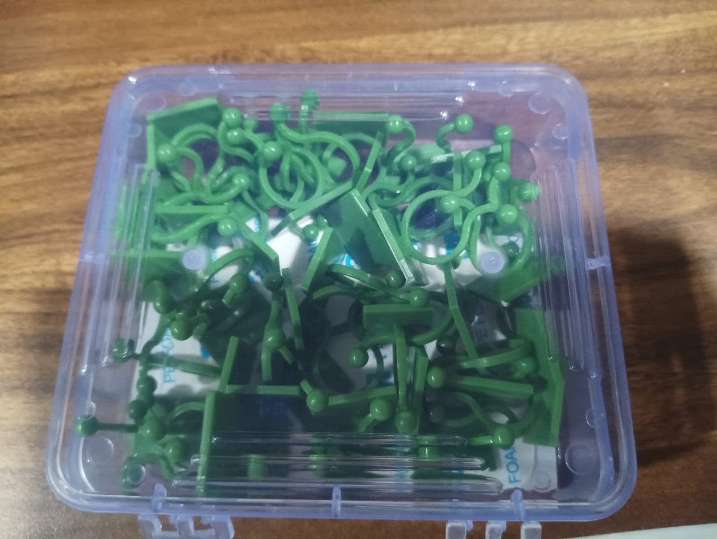 Plant Climbing Wall Fixture Clip Self-Adhesive Hook (40 Pcs Set / With plastic box) Your Brand