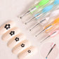 Nail Art Point Pen and Set Used by Women's for Their Fashion Purposes (Pack of 5Pcs)