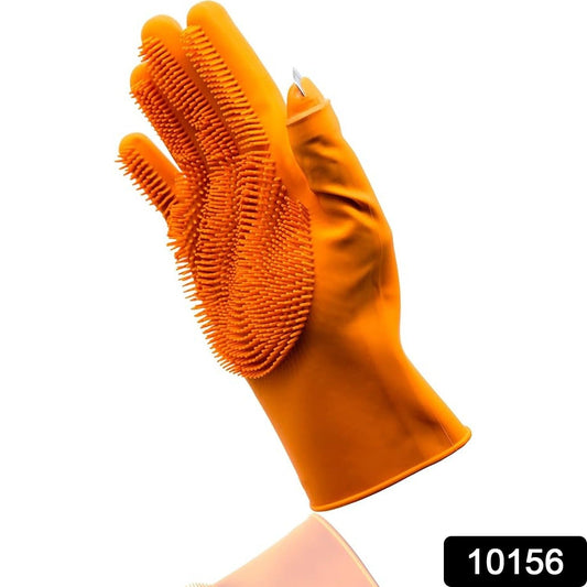 Silicone Glove with Multi-Function Blade for Cutting and Cleaning Vegetables Fruit and Other Cultures Gardening Tool (1 Pc) Your Brand