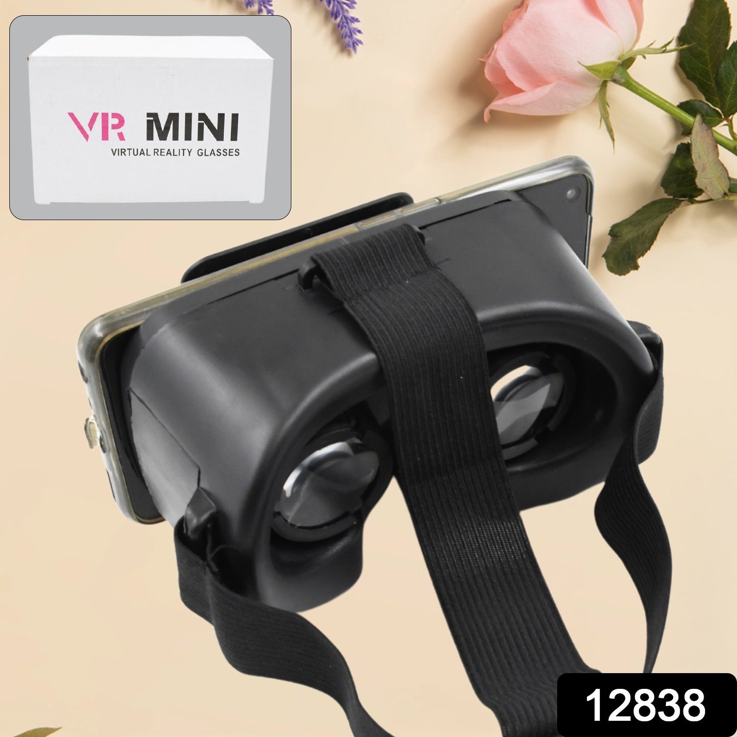 3D VR Glasses Virtual Reality Goggles Headset for All Smartphone VR Goggles-For 3D VR Movies Video Games (1 Pc) Your Brand