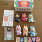 Plush Toy Cartoon Keychain with Hook Assorted Colorful Animal Design  1 Pc