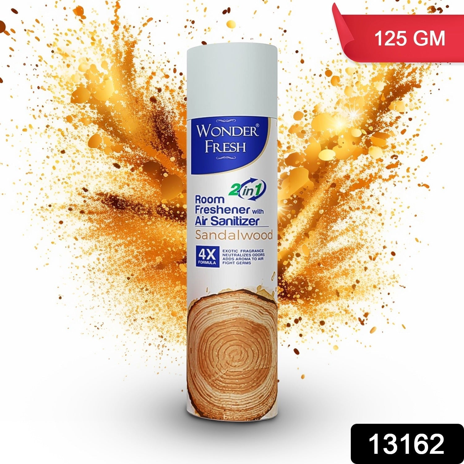 Fresh Air Freshener Spray, Sandalwood Fragrance | Long Lasting Fragrance for Home & Office (Mix Fragrance /  125 Gm) Your Brand