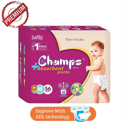 Premium Champs High Absorbent Pant Style Diaper Small, Medium and Large Size Diaper Your Brand
