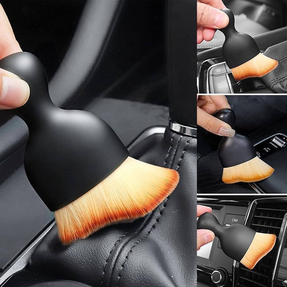 Car Safety & Cleaning Combo | Blind Spot Mirror, Interior Brush & Wiper Detergent shopbyte