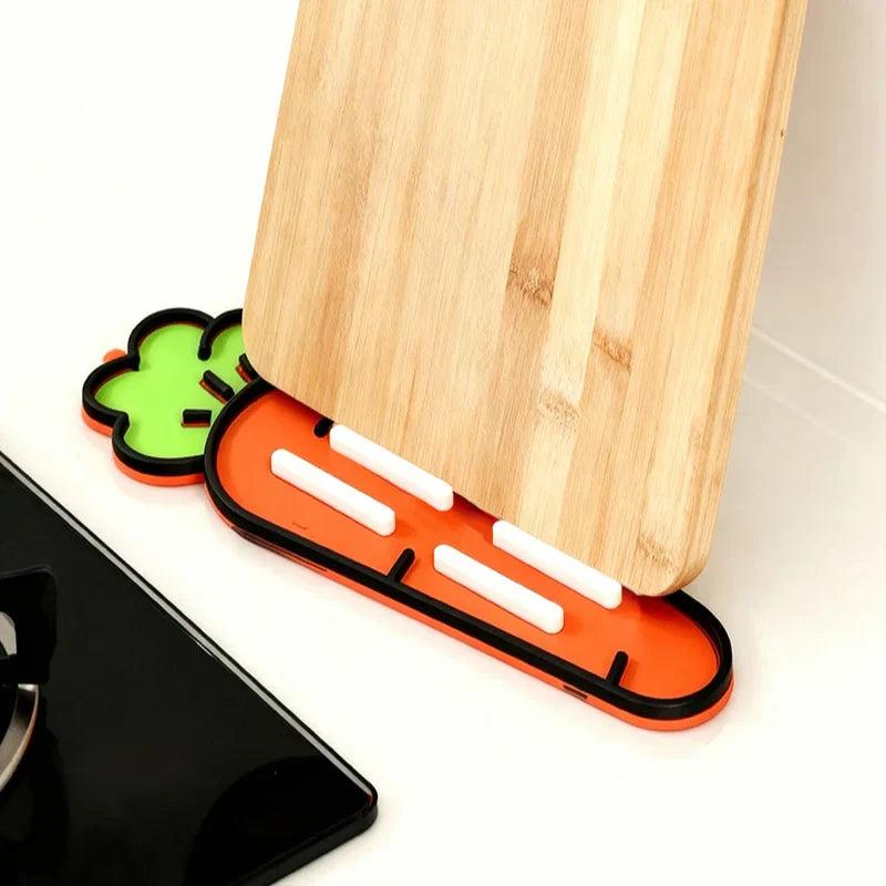 Cute Carrot Pot Lid & Sponge Holder Mat
