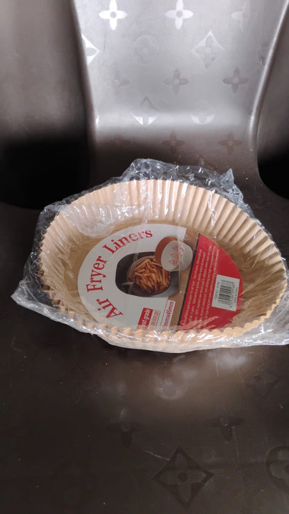 Round Air Fryer Disposable Paper Liner  (50 Pcs Set / 160mmx45mm) Your Brand