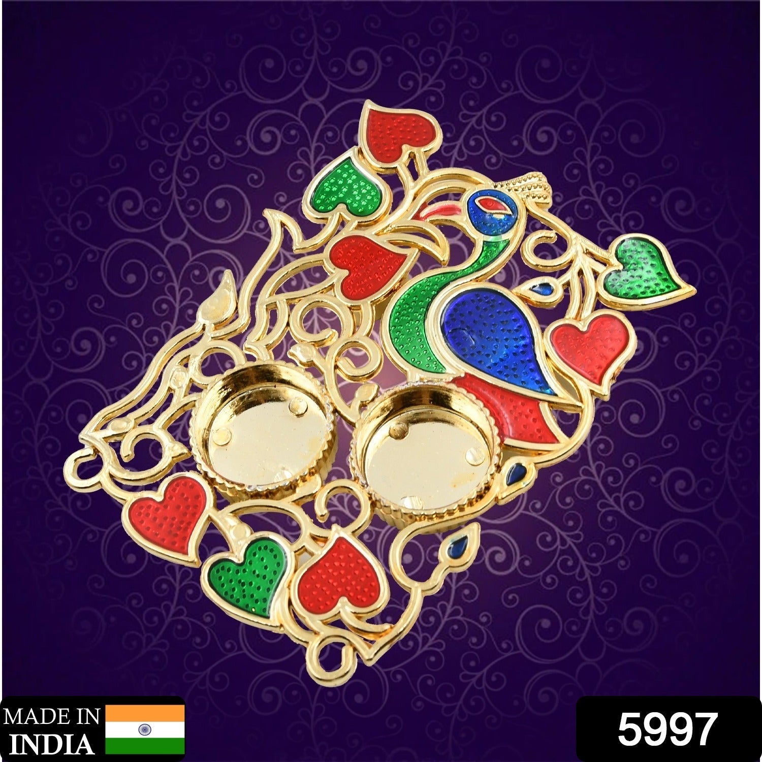 Rakasha Bandhan Special Puja Thali, Kumkum Thali Holder, Pooja Return Gift, Indian Housewarming Gifts, Brother / Bhai / Bhabhi / Sister / Family  Rakhi for Rakshabandhan, Diwali Your Brand