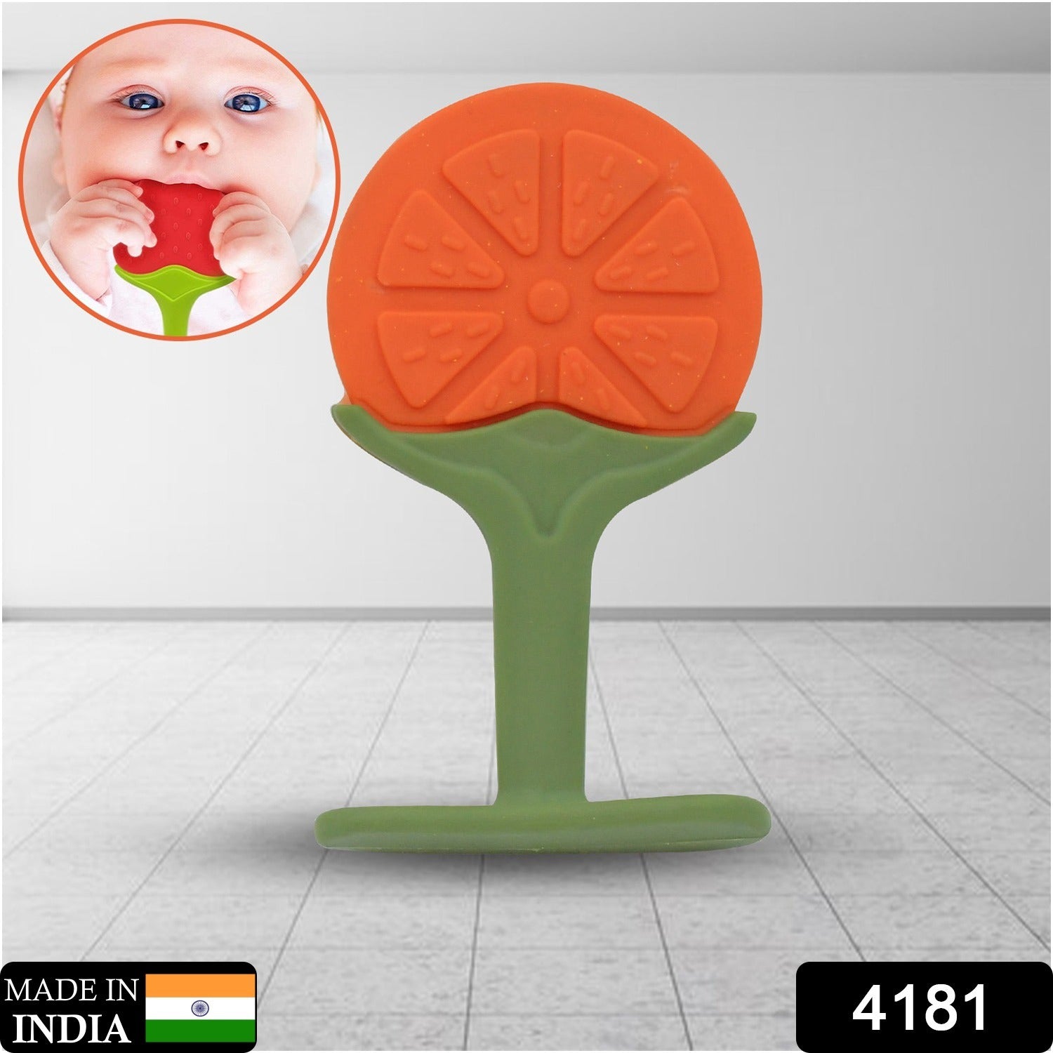 Soothe Baby's Gums: Safe & Fun Silicone Teether for Toddlers (3+ Months) Your Brand