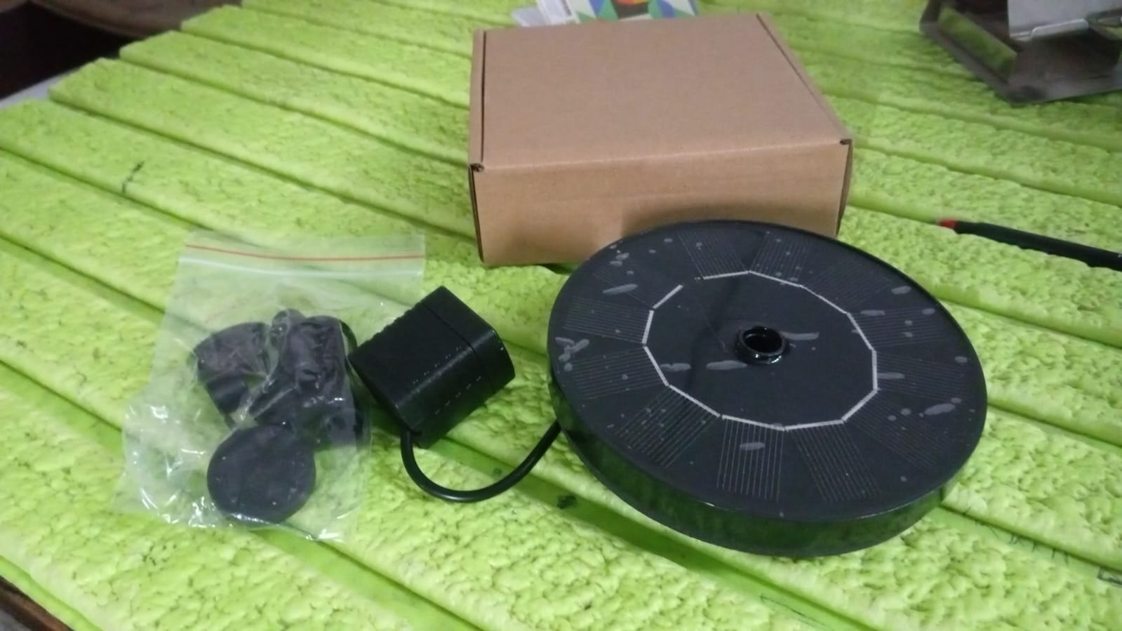 Solar Water Fountain Pump with Multi Spray Modes (1 Set) Your Brand