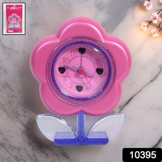 Flower-Shaped Desk Clock with Alarm System Your Brand