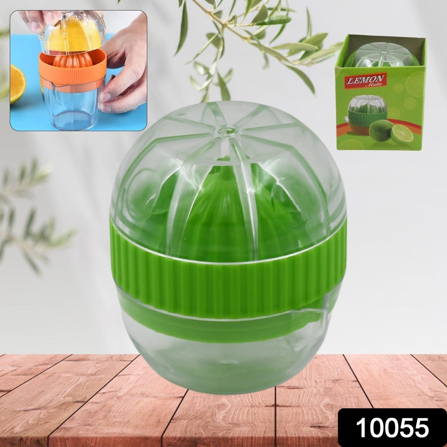 Manual Drink Orange Lemon Citrus Lime Fruit Juice Juicer Squeezer, BPA Free, Press & Pourer With Lid Plastic Manual (1 Pc) Your Brand