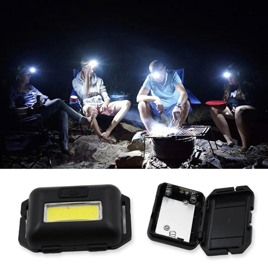 9377 Head Lamp Flashlight Waterproof Portable Lantern Headband Light Torch Lamp For Outdoor Camping Hiking Backpack Cycling Running Hunting 10w Cob(1 Pc) Wukusy