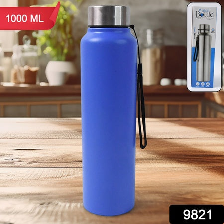 Stainless Steel Double Wall Vacuum-insulated Drink Water Bottle (1000 Ml) Wukusy
