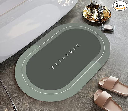 Non Slip Super Absorbent Mat (Pack of 2) shopbyte