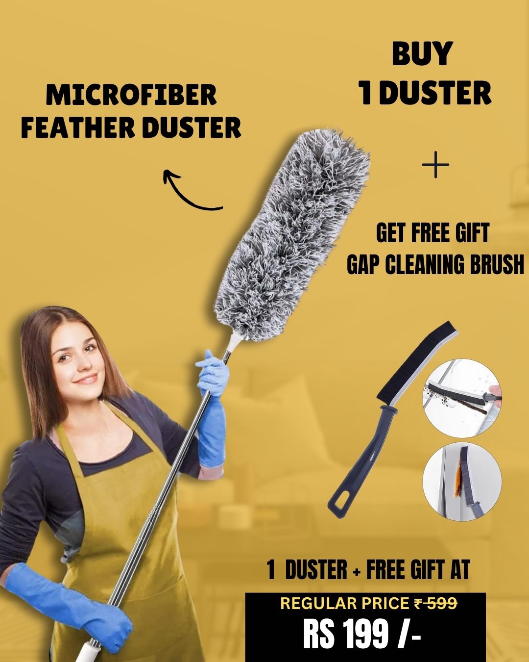 EXTENDABLE CLEANING DUSTER + FREE GIFT SHOPBYTE