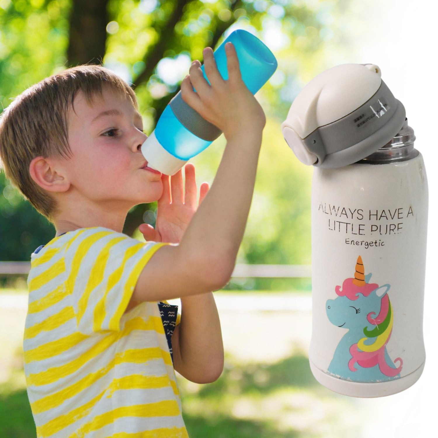 Stainless Steel Double Wall Vacuum-insulated Drink Water Bottle (500 Ml Approx) Wukusy
