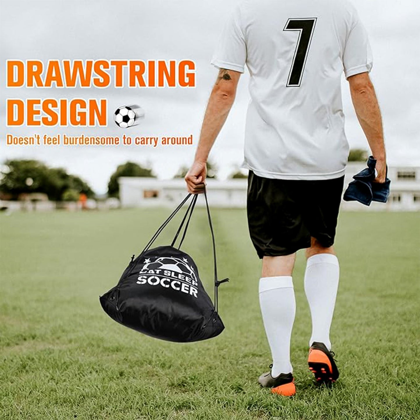 Drawstring Sport Backpack – High-Quality Gym Sack for Men & Women (Large)