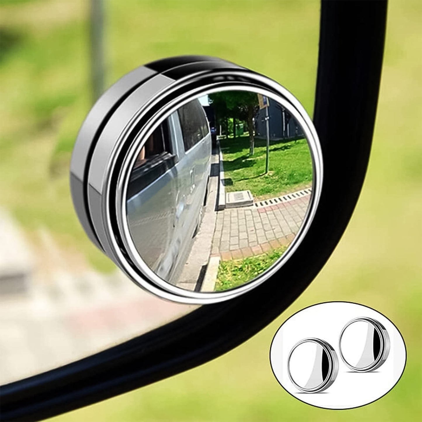 Car Blind Spot Side Mirror Round Hd Glass Blindspot Mirror (2 Pcs Set) Wukusy