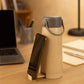 Creative Wheat Glass Water Bottle with Phone Holder (380ml)