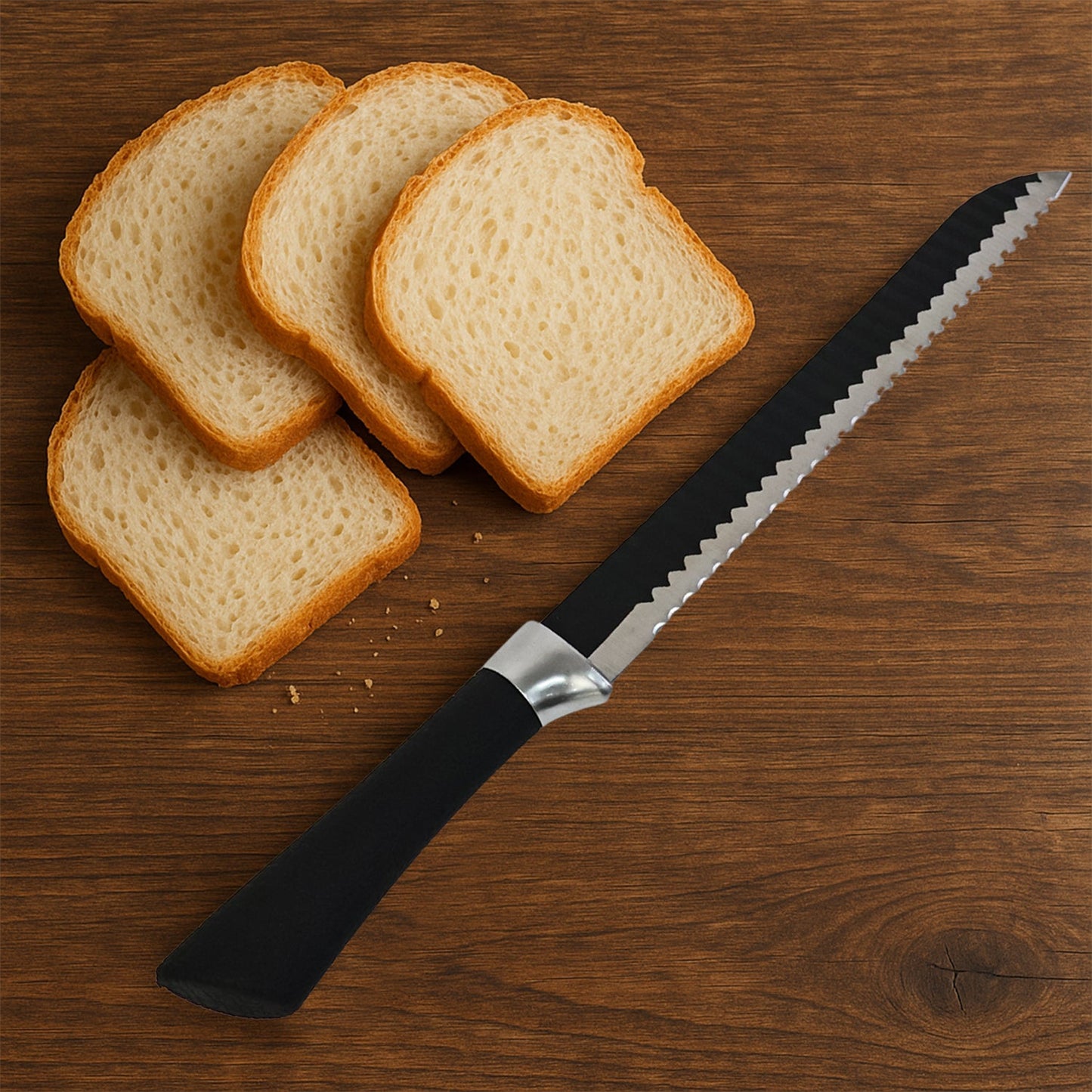 Premium 32 Cm Serrated Bread Knife with Ergonomic Handle