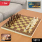 Foldable Wooden Chess Board Set (30 × 30 Cm / 1 Set)