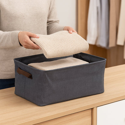 Foldable Cloth Storage Organizer Bag With Handles (Approx 46x27Cm\1Pc)