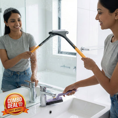 Window Mesh Cleaner Brush + Crevice Cleaning Brush Combo