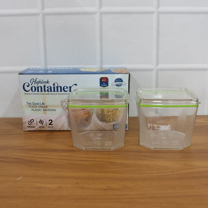 Food Storage Container Set with Leak-Proof Lid (500 ML / 2 Pc)