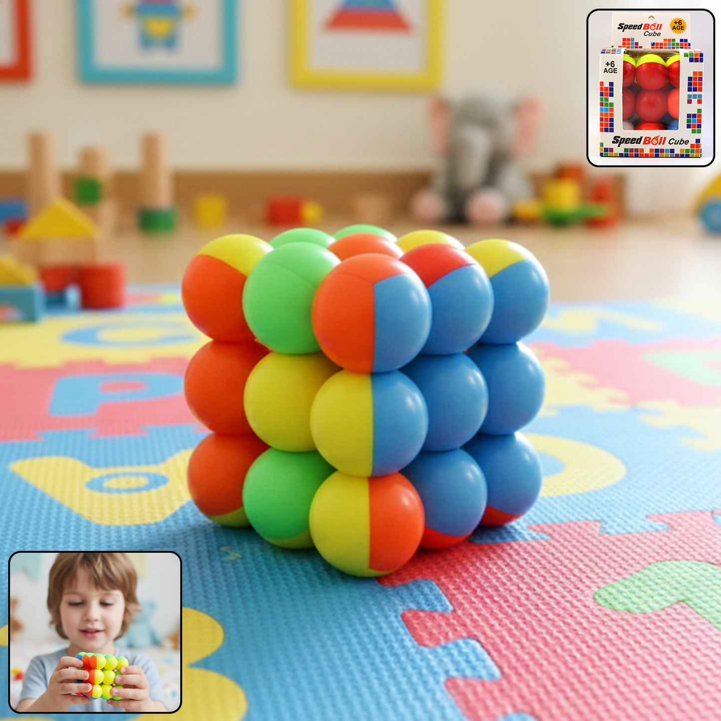 Speed Ball Cube Toy – Colorful Puzzle Cube