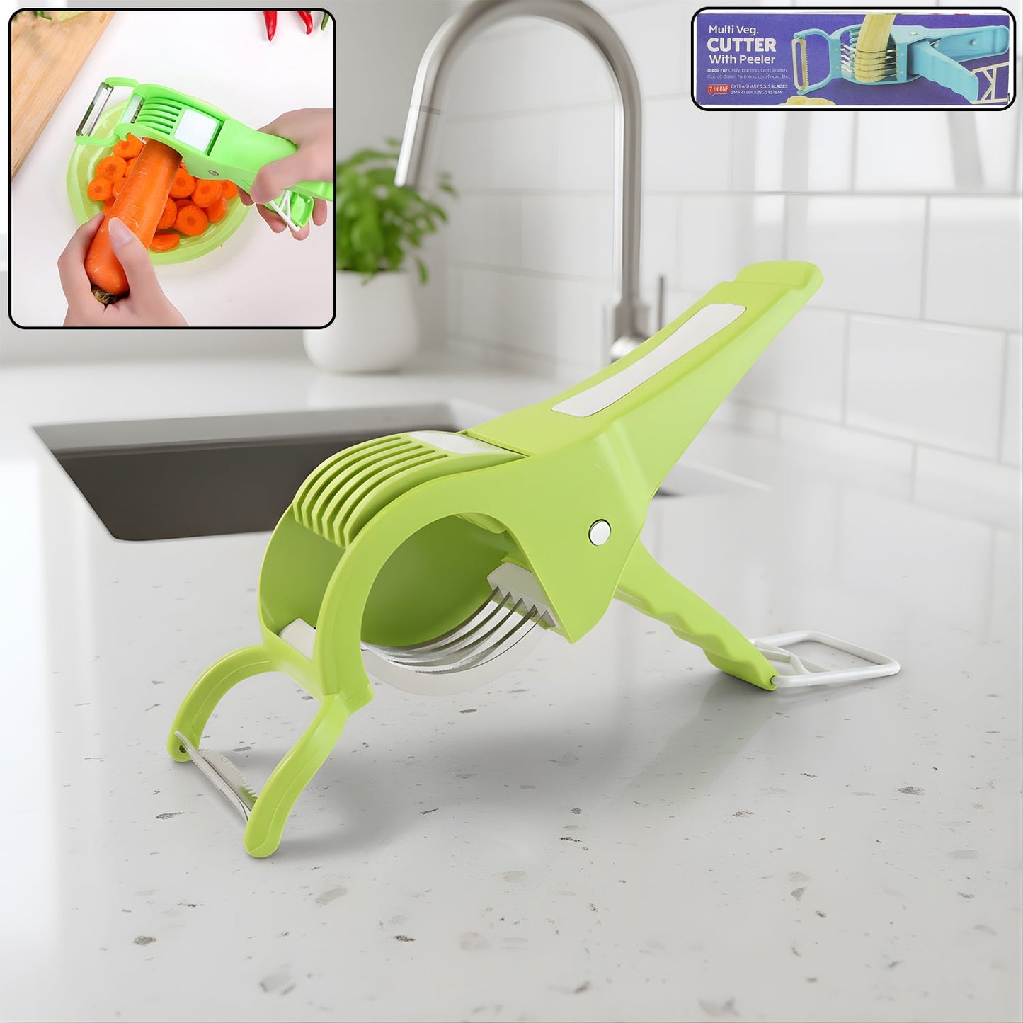 Vegetable Cutter with Peeler