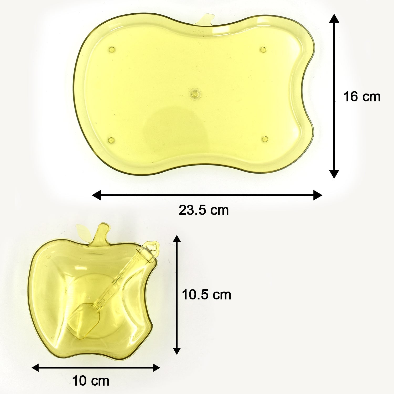 2752 Apple Shape Tray Bowl Used For Serving Snacks And Various Food Stuffs. Wukusy