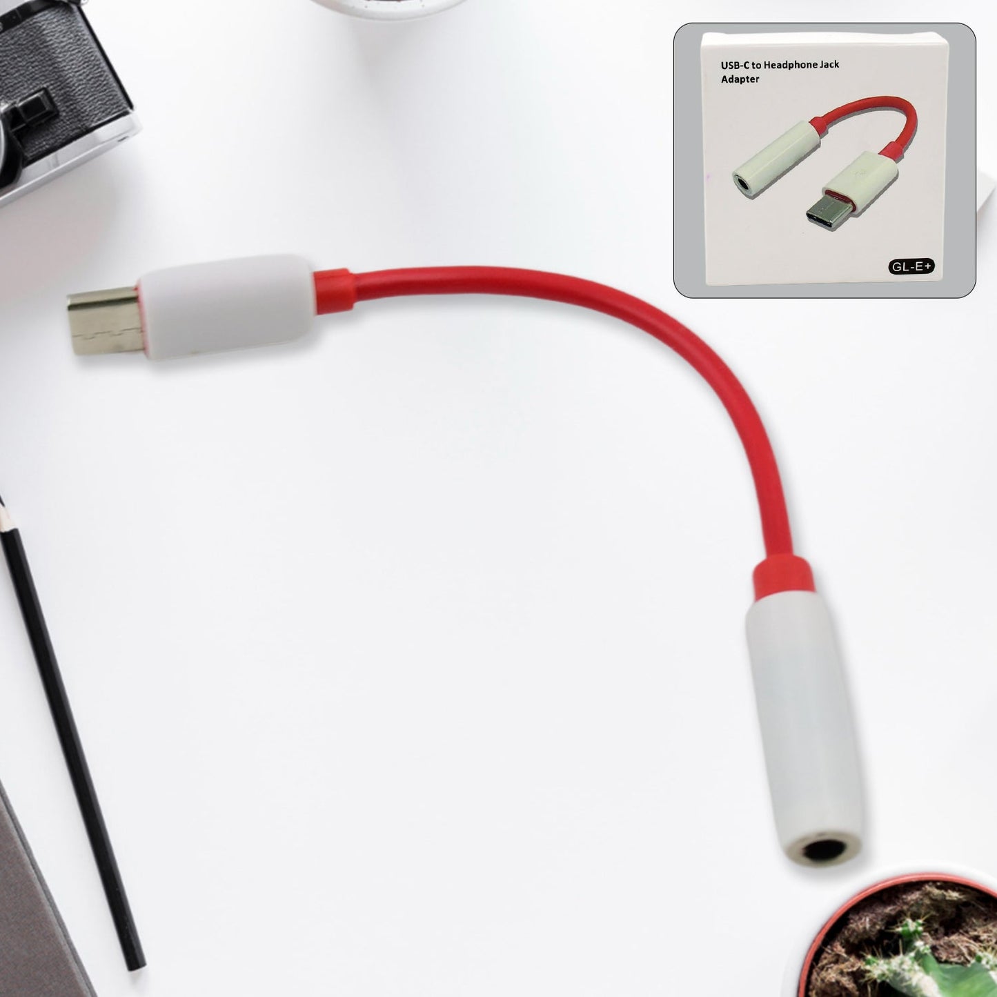 Usb Type C To Headphone Jack Audio Connector (1 Pc) Wukusy