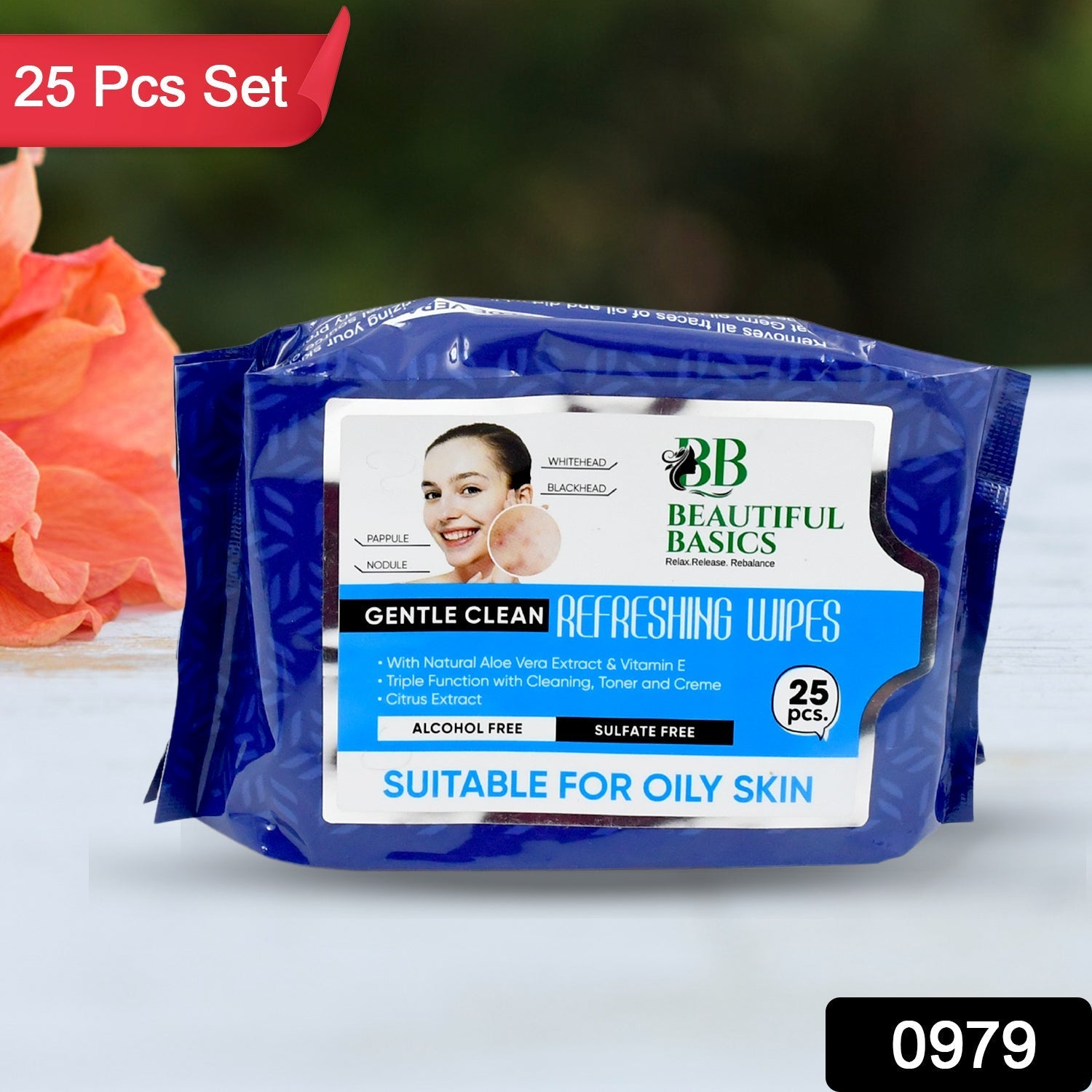 Refreshing Wet Wipes for Face | Facial Cleansing | Refreshing & Skin Hydration| Soothing for skin | pH Balance & Alcohol Free | Nourishing with Fruit extract | 25 Wipes Your Brand