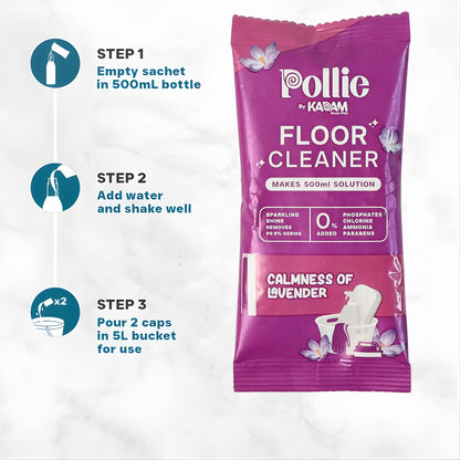 Pollic Kadam Concentrated Floor Cleaner Sachet – Lavender Fragrance (50 Gm)