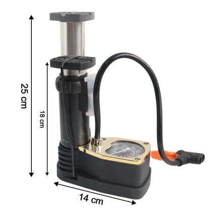 Portable High Pressure Foot Air Pump with Needle (1 Pc)