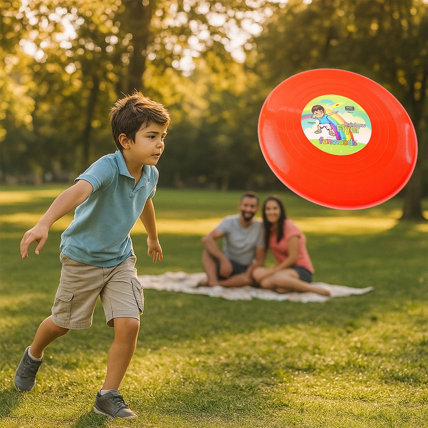 Funwoods Big Outdoor Flying Disc Throw & Catch Game Toy (1 Pc)