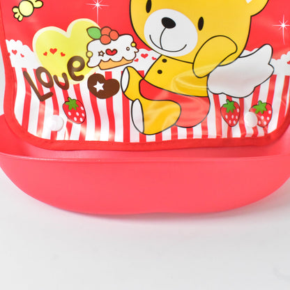 Multifunctional Waterproof Bpa Free Reusable Soft Fabric Plastic Baby Bib (1 Pc) Wukusy